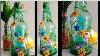 Diy Stained Glass Bottle Wine Bottle Art Bottle Painting Altered Bottle