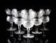 Edinburgh Thistle White Wine Glasses Set of 6 Elegant Vintage Crystal