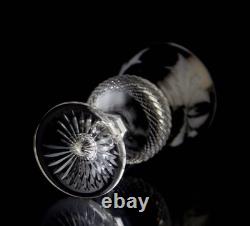 Edinburgh Thistle White Wine Glasses Set of 6 Elegant Vintage Crystal