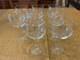 Elegant Vintage Orrefors Illusion Clear Burgundy Wine Glasses, set of 8