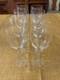 Elegant Vintage Orrefors Illusion Clear Crystal Claret Wine Glasses, Set of 8