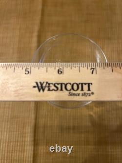 Elegant Vintage Orrefors Illusion Clear Crystal Claret Wine Glasses, Set of 8