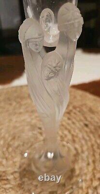 Erte Majestique Crystal Champagne Wine Flute Glass France Vintage Collectible