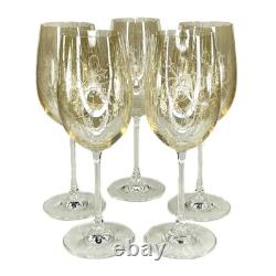 Etched Gold Vintage Wine Glasses from Pier 1 5