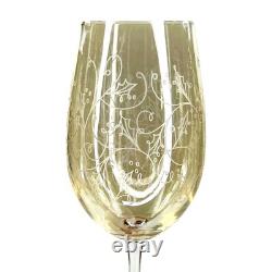 Etched Gold Vintage Wine Glasses from Pier 1 5