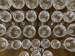 Excellent Set Of 32 Service For 8 Imperial Crystal Avondale Water Wine Glasses+