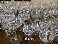 Excellent Set Of 32 Service For 8 Imperial Crystal Avondale Water Wine Glasses+