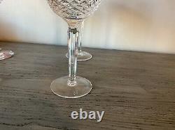 Exquisite Vintage Set Of 4 Waterford Crystal Colleen 7 3/8 Wine Hock Glasses