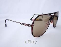 FERRARI formula F23 aviator sunglasses vintage wine red brown glasses gold