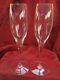 FLAWLESS Exquisite BACCARAT France Pair ST REMY Crystal CHAMPAGNE FLUTES WINE