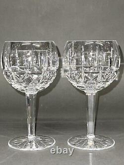 Fabulous Pair of 16 Oz Vintage Waterford Crystal kylemore Balloon Wine Glasses