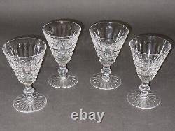 Fabulous Vintage Set of 4 Waterford Crystal Maeve Ireland Cordial Wine Glasses
