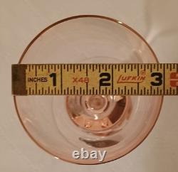 Five Vintage Jozef Stanik Handblown Zlata Zuzana (Golden Suzanne) Wine Glasses