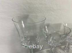 Fostoria American Clear Glass Stemware Set, Antique Vintage Crystal Wine Goblets