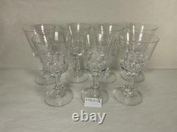 Fostoria American Clear Glass Stemware Set, Antique Vintage Crystal Wine Goblets