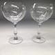Fostoria Navarre Clear Magnums / Oversized Balloon Wine Glasses Vintage Lot Of 2