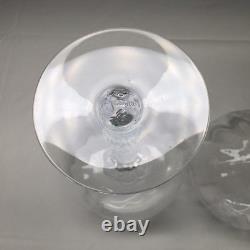 Fostoria Navarre Clear Magnums / Oversized Balloon Wine Glasses Vintage Lot Of 2