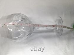 Fostoria Navarre Clear Magnums / Oversized Balloon Wine Glasses Vintage Lot Of 2