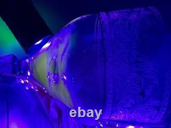 Fostoria Renaissance Crystal 8 Claret + 7 Water Goblets- Gold Trim Vintage