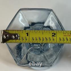 Fostoria Virginia Blue Wine Glasses Set 13 USA MCM Glassware 6 Goblet Vintage