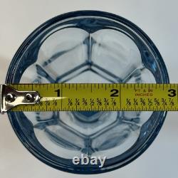 Fostoria Virginia Blue Wine Glasses Set 13 USA MCM Glassware 6 Goblet Vintage