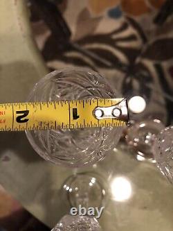 Four Vintage Crystal Wine Glasses 5.25 X 2 Marvelous Crystal Work