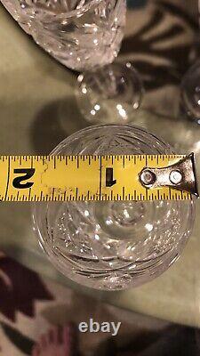 Four Vintage Crystal Wine Glasses 5.25 X 2 Marvelous Crystal Work