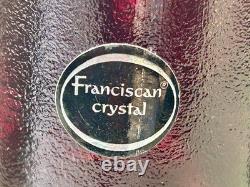 Franciscan Tiffin Madeira Ruby Rancho Juice Wine Goblets 4? Set 6 1970s VTG