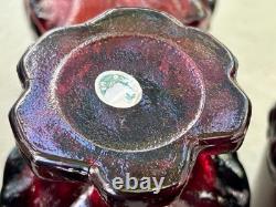 Franciscan Tiffin Madeira Ruby Rancho Juice Wine Goblets 4? Set 6 1970s VTG