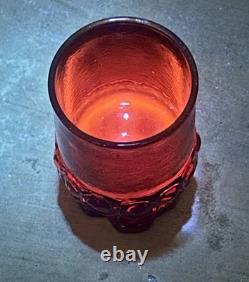 Franciscan Tiffin Madeira Ruby Rancho Juice Wine Goblets 4? Set 6 1970s VTG