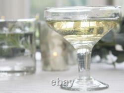 French Vintage Wine Glass Champagne Water Tumbler Star Decor Wedding Gift Chic