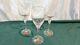GORHAM Jolie Vintage Crystal Tall Wine Glasses, Set of 3, Blown Etched NICE