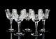 Gorham Cherrywood Small Wine Glasses Set of 5 Elegant Vintage Crystal Stemware