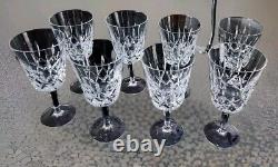 Gorham Crystal King Edward Wine/Water Goblets 7 1/8 Tall VINTAGE Set of 8