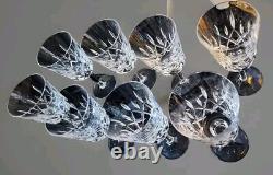 Gorham Crystal King Edward Wine/Water Goblets 7 1/8 Tall VINTAGE Set of 8