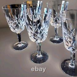 Gorham Crystal King Edward Wine/Water Goblets 7 1/8 Tall VINTAGE Set of 8