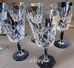 Gorham Crystal King Edward Wine/Water Goblets 7 1/8 Tall VINTAGE Set of 8