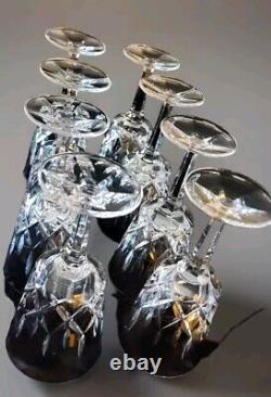 Gorham Crystal King Edward Wine/Water Goblets 7 1/8 Tall VINTAGE Set of 8