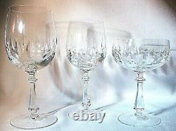 Gorham ROYAL TIVOLI Crystal Stemware Glasses, 24 pc, Water, Wine, Champagne MINT