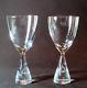 HOLMEGAARD PRINCESS CLARET WINE GLASSES, Lead Crystal, 6 1/2, DENMARK, SIGNED