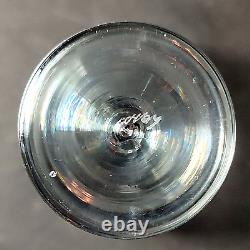 HOLMEGAARD PRINCESS CLARET WINE GLASSES, Lead Crystal, 6 1/2, DENMARK, SIGNED