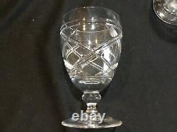 HTF Vintage Ralph Lauren Crystal Brogan 6 Footed Wine Glass Set of 4 MSRP $500