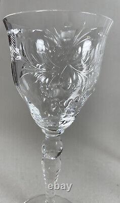 Hawkes Crystal 6 Vintage Wine Glasses