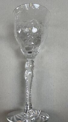 Hawkes Crystal 6 Vintage Wine Glasses