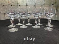 Heritage by Mikasa Set of Nine Elegant Vintage Water & Wine Glasses