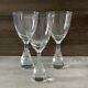 Holmegaard Denmark Vintage Princess Claret Wine Glasses 1980's Set Three 6.75