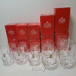 Holmegaard Of Copenhagen Bar Glasses X10 Goblet Wine Brandy Claret Vtg Footed
