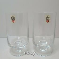 Holmegaard Of Copenhagen Bar Glasses X10 Goblet Wine Brandy Claret Vtg Footed