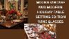 Ideas For Mixing Vintage And Modern Holiday Table Setting Edition Wine Glasses
