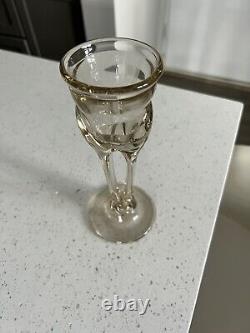 JAMES WAYNE Studio Vintage Art Glass Organic Tulip Wine Glass Goblet 8.75